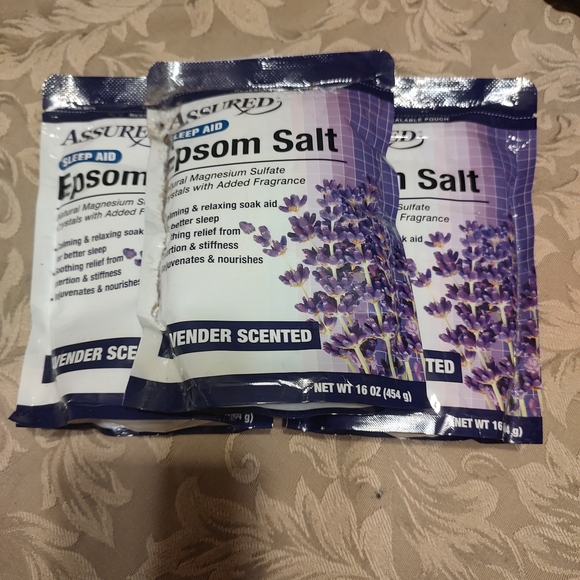 Other - 🪻💜🪻Dreamy Lavender Infused Epsom Salt Bath Soak Aid Enhancer - Set of 3